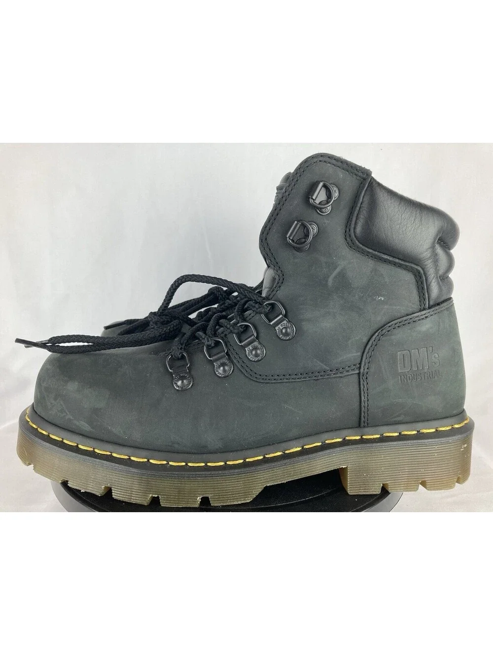 NEW Men’s Size 10 Dr. Martens 88836 Industrial Steel Toe Boots Black Leather